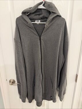 One Bone - XXL - Men's Gray Full-Zip Hoodie Sweat Shirt